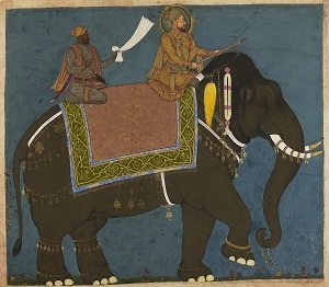 Ikhlas Khan and Sultan Muhammad Adil Shah, mid 17th century. Collection of Sir Howard Hodgkin, London. Ashmolean Museum, University of Oxford. Photo: Courtesy of Schomburg Center for Research in Black Culture.