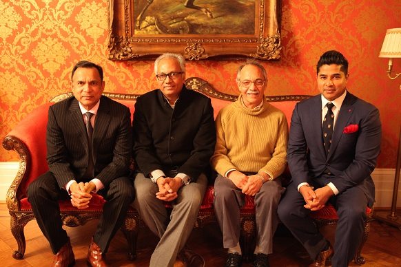 From left: Raju Chacko, Atul Dodiya, Gieve Patel and Ajay Raju