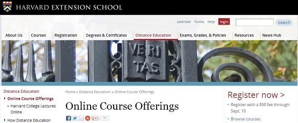 Harvard online courses