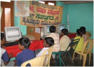 An ICT facility in Chitradurga run off of energy efficient technology consulted by S3IDF provides residents with access to the internet and an entrepreneur to run this internet café on rent.