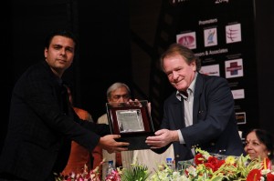 Sachin Khanna, Founder of NMIFF, with Marc  Baschet at NMIFF