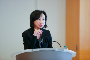Nancy Wong, Wells Fargo SVP Asian Segment Manager, introduces new platform, www.wellsfargoworks.com, and announces $100 billion lending goal for small businesses by 2018.