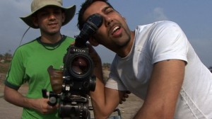 Filmmaker Jason DaSilva (right) in a still from the film "When I Walk" (courtesy of the Internet Movie Database)