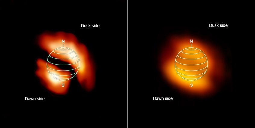3D image of Titan Glowing