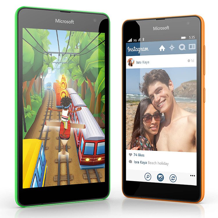 Lumia-535 Dual and Single SIM phones