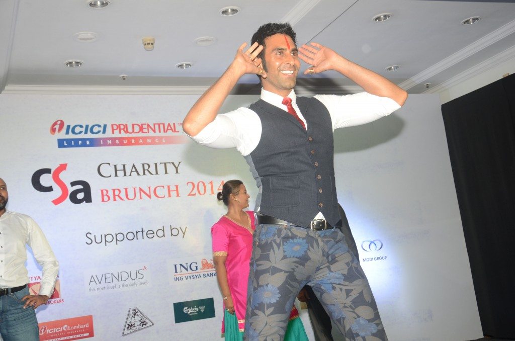 Sandip Soparrkarb Performing at Charity Brunch