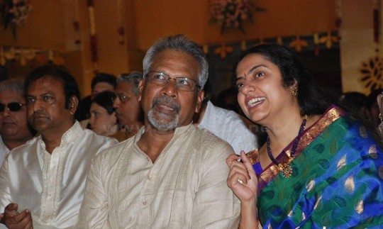 Mani Ratnam with his wife Suhasini