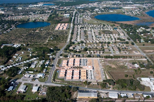 An aerial view of the phase 1 and 2 of the project. Photo credit: http://www.shantiniketan-us.com/