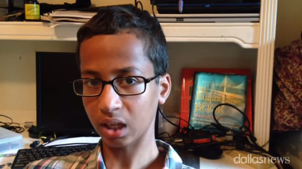 Ahmed Mohamed (Courtesy of The Dallas Morning News YouTube video)