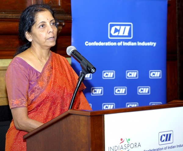 Minister Sitharaman at CII Indiaspora Reception