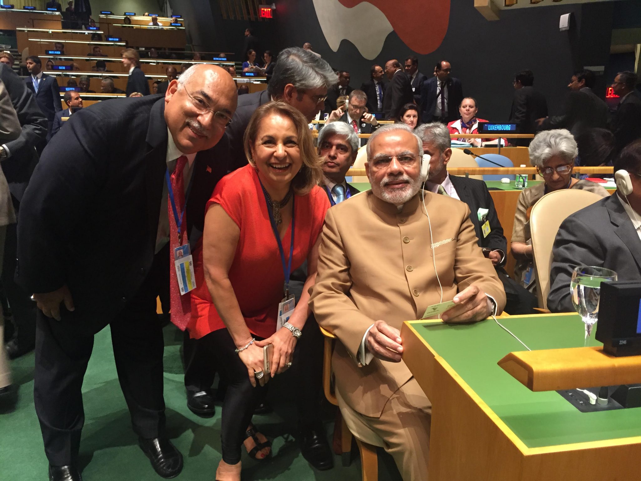 Ranju & Ravi Batra met PM Modi at UNGA