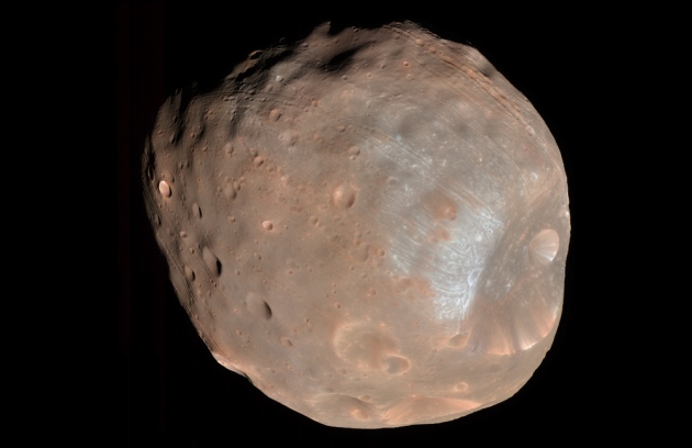 Phobos, Mars's largest moon (Courtesy of NASA)