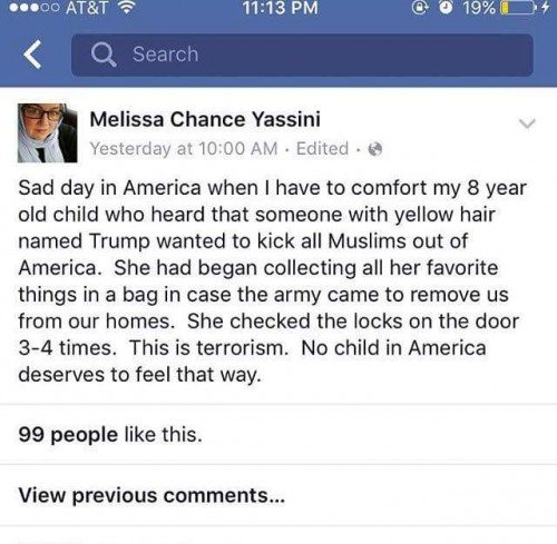 Melissa's post