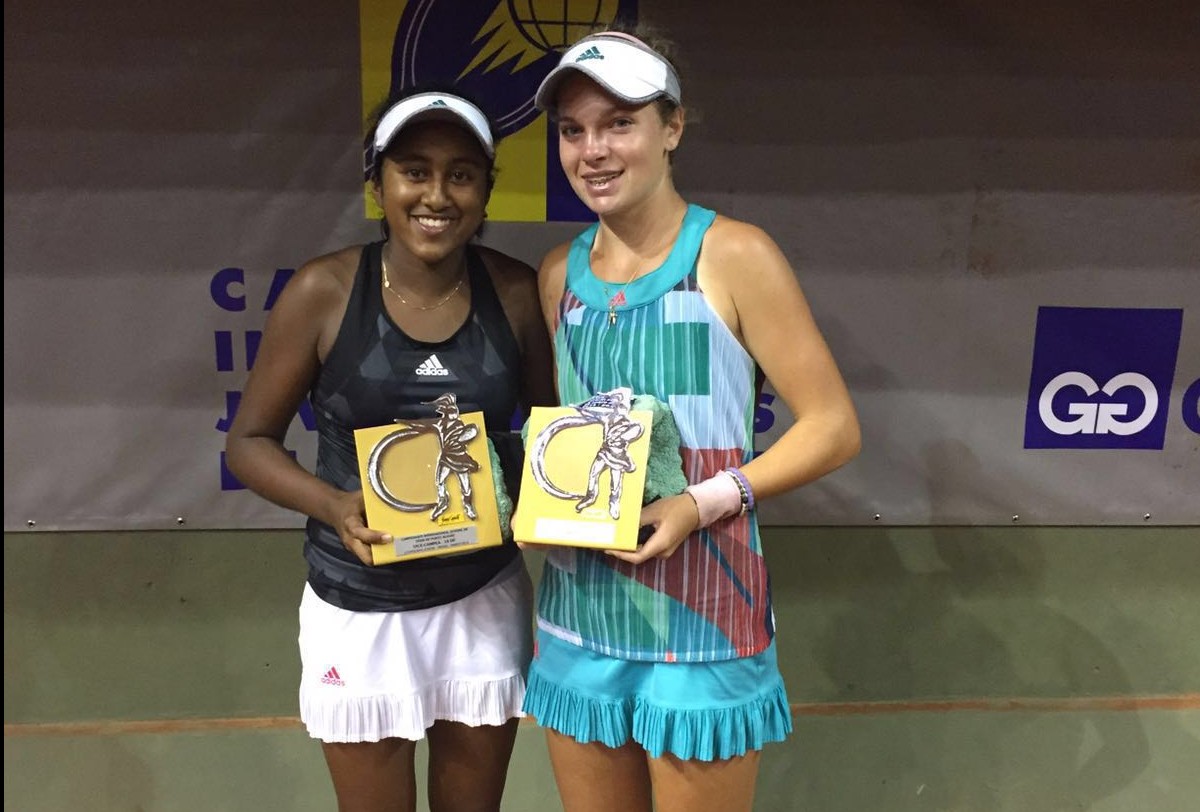 Natasha Subhash and Caty McNally of the US finished runners-up in the junior girls championship at the Grade A Campeonato Internacional Juvenil de Tenis de Porto Alegre, in Brazil.