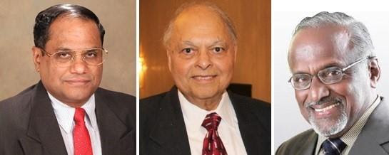 GOPIO Chairman Dr. Thomas Abraham, Foundation Executive Trustee Inder Singh and Global Ambassador Sunny Kulathakal