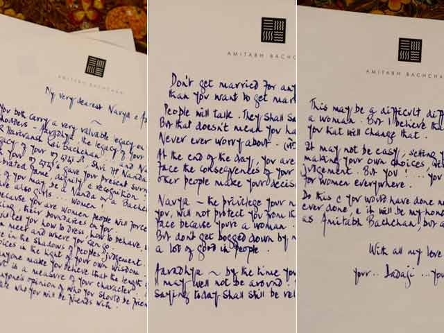 Bachchan letter