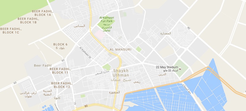 Al Mansoura in Aden. Image via Google Map screengrab