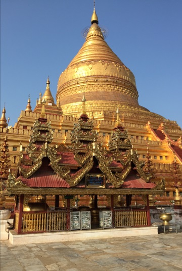 A magnificent pagoda in Bagan, Myanmar.