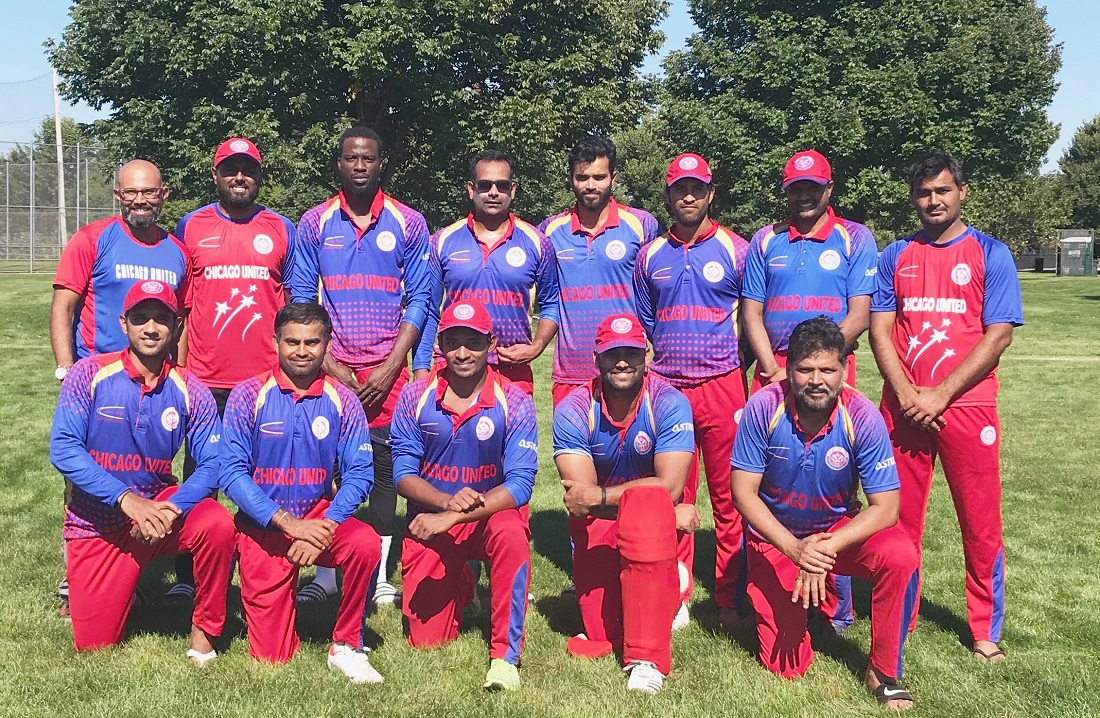 Members of the Chicago United cricket club.