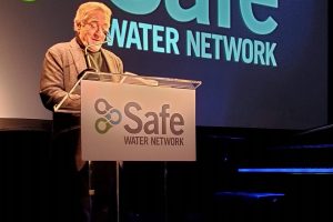 Aactor and philanthropist Robert De Niro speaking at Safe Water Network’s ‘Water for All Ball’ in New York City on October 23.