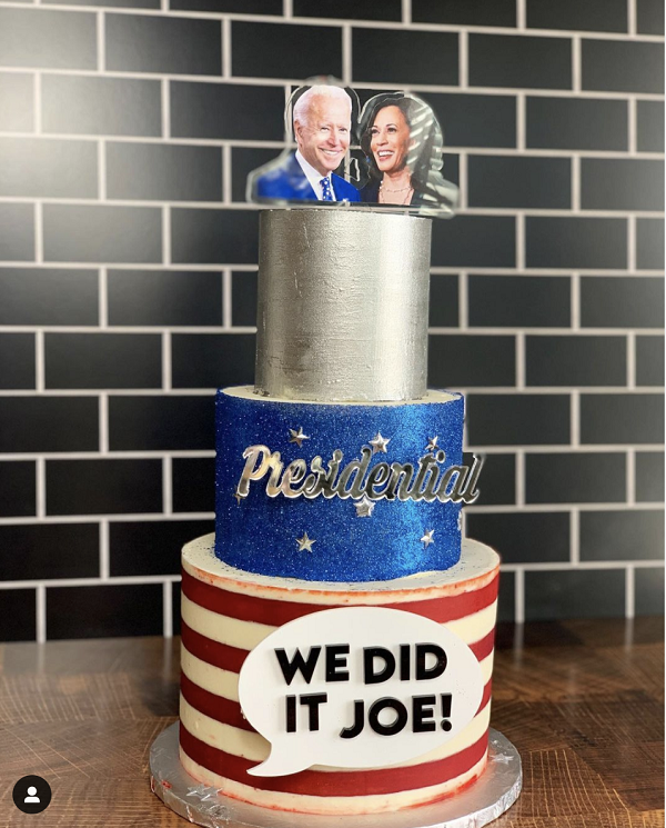 “We did it Joe” cake