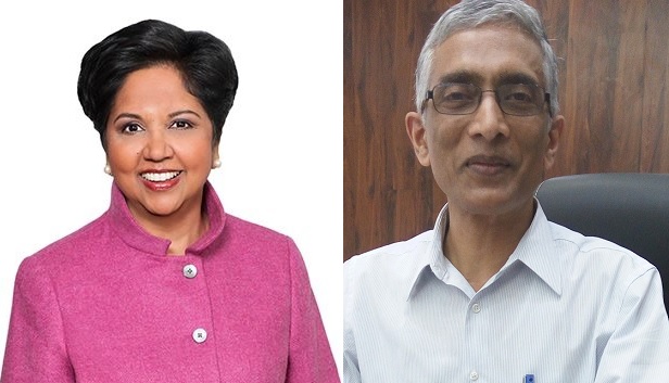 Indra Nooyi (left) and Param Iyer will address a virtual water and climate change event hosted by Safe Water Network to celebrate World Water Day on March 22.