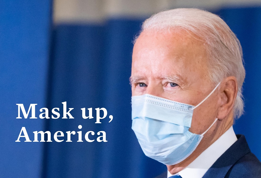 President Joe Biden issued a mask mandate on federal property and launching a “100 Day Masking Challenge” on his first day in office. 