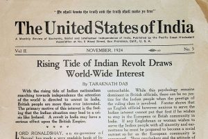 The Ghadar movement, based on the US west coast, published a newspaper printing revolutionary news and poetry from across the world, and it inspired leaders of the Indian independence movement. Photo credit: Consulate General of India, San Francisco