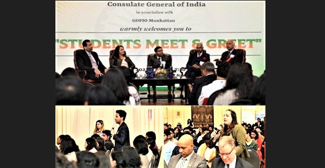 Indian consulate, GOPIO host 'Meet & Greet' for Indian students - Vimarsana News